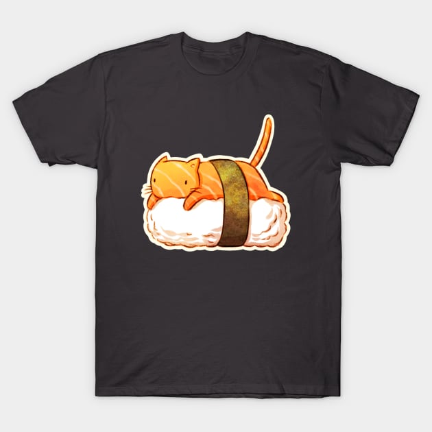 Salmon Shoelace T-Shirt by Extra Ordinary Comics